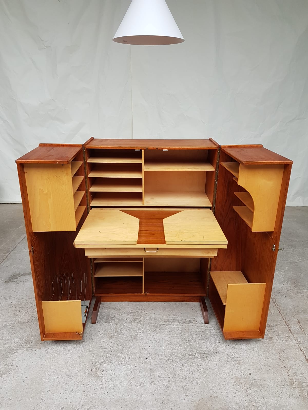 Mid century Norwegian desk-in-a-box by Pfeiffer