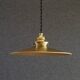 old opaline pendant light painted gold, delivered with new cable and socket