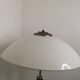Lampe de bureau en teck et travertin