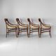 Mid-Century Modern Cavatorta Wood Dining Chairs, Italy 1960s