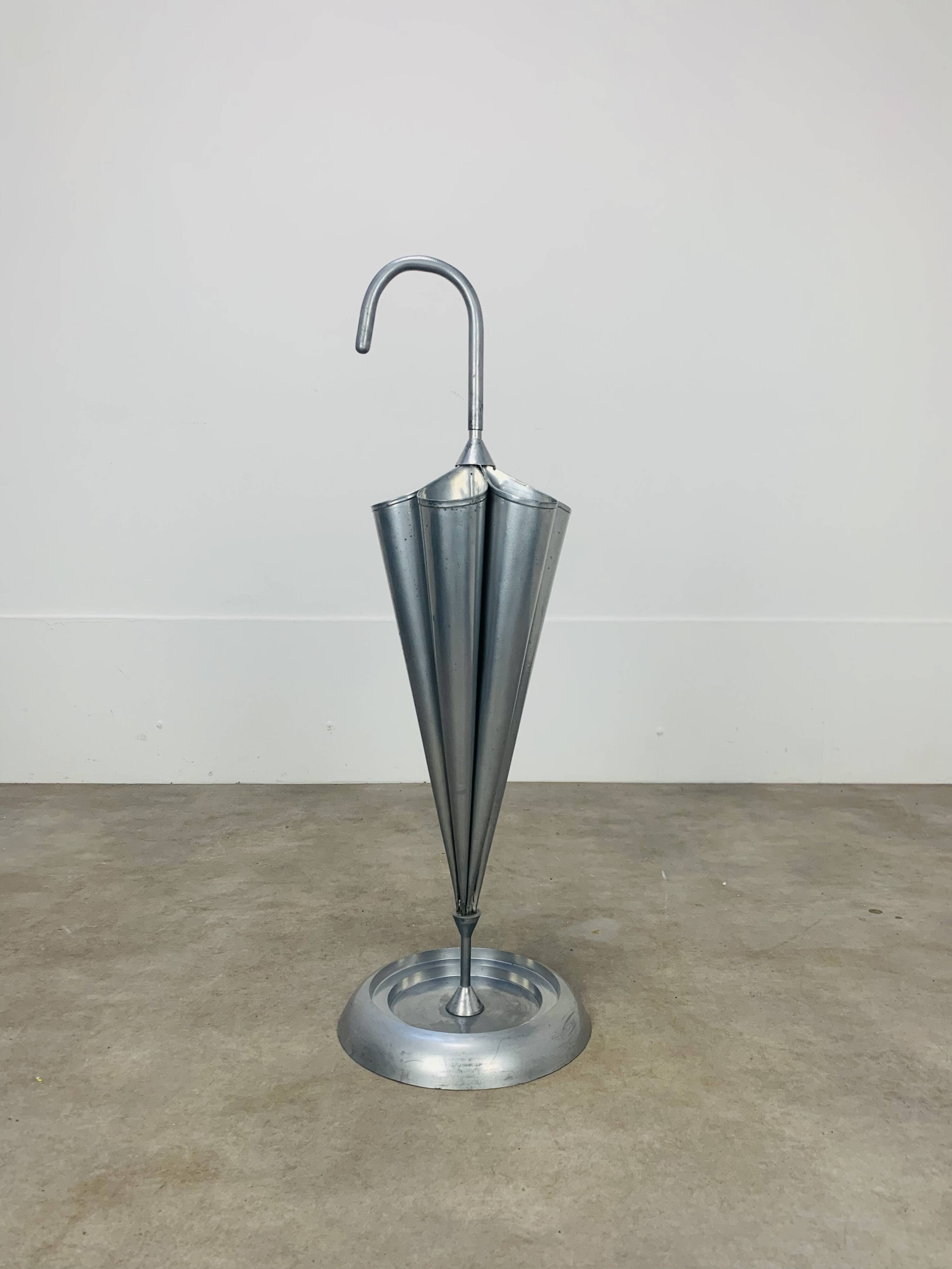 Porte parapluie métal gris 97 cm