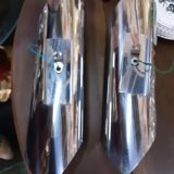 Paire d appliques années 70 chrome