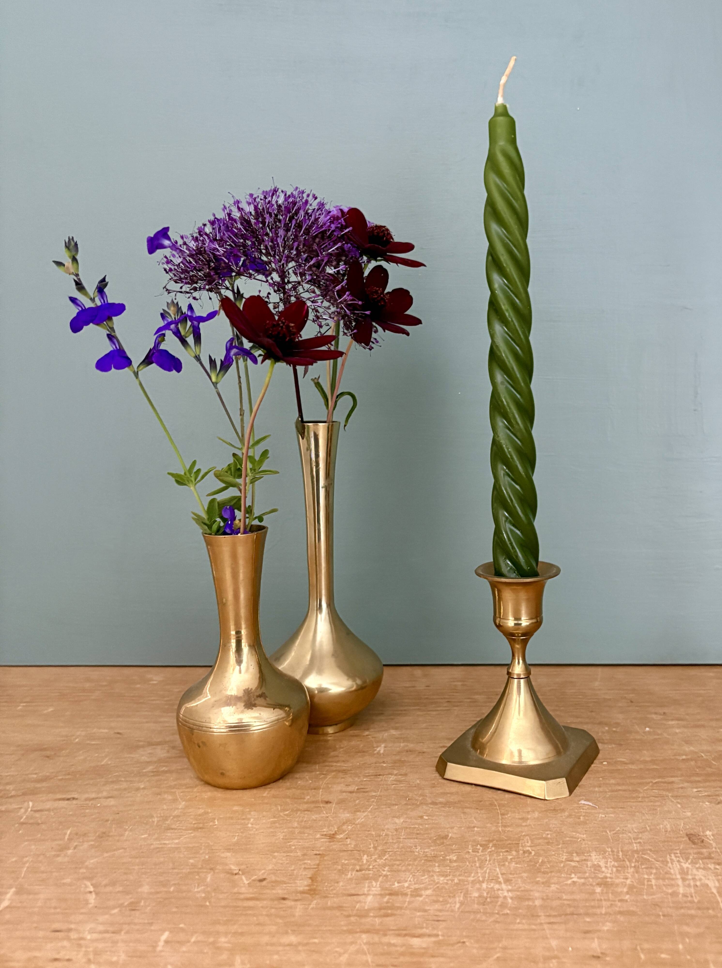 Vintage brass candlestick/candle holder