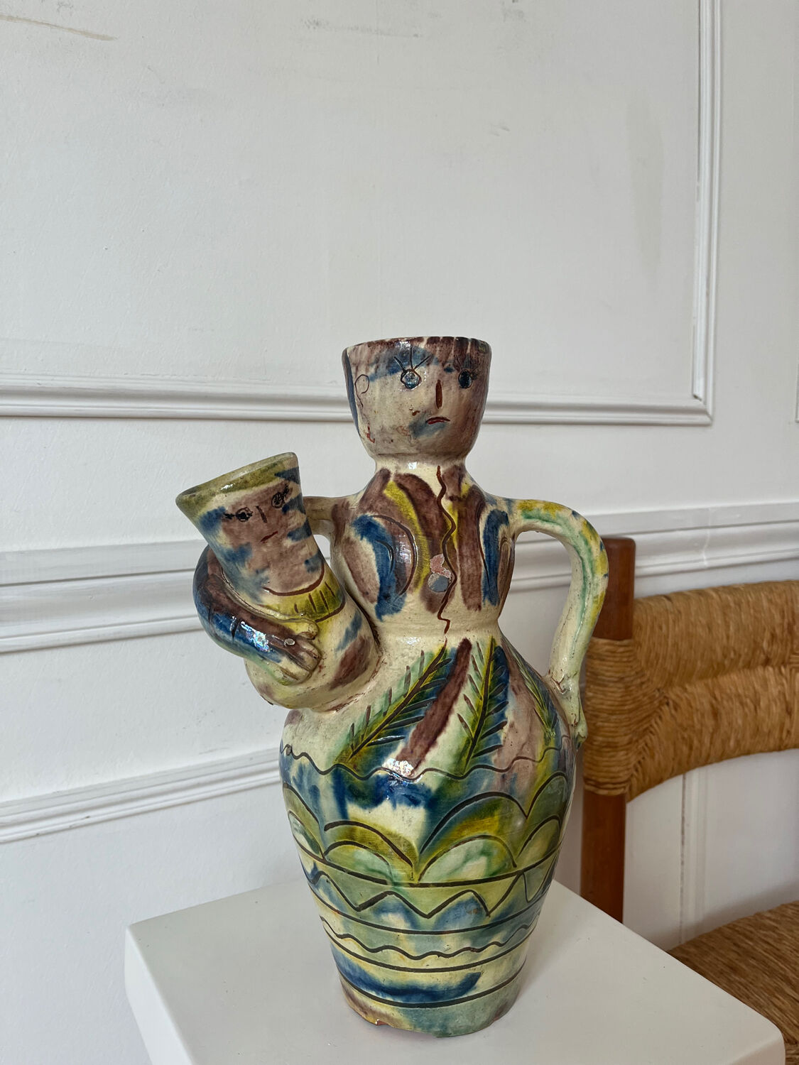 Anthropomorphic ceramic vase
