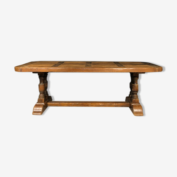 Old nineteenth century oak monastery table