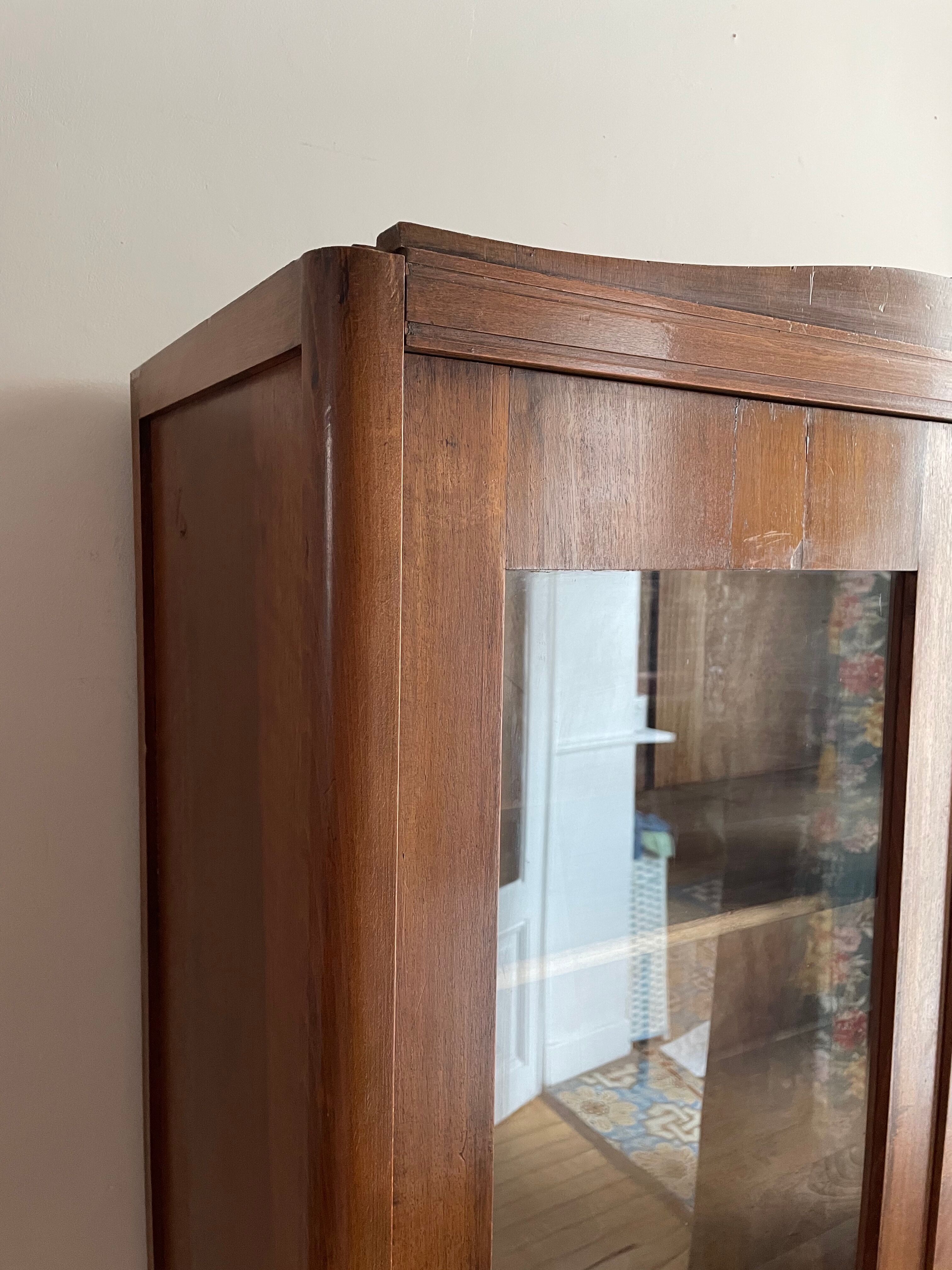 Art Deco glass cabinet