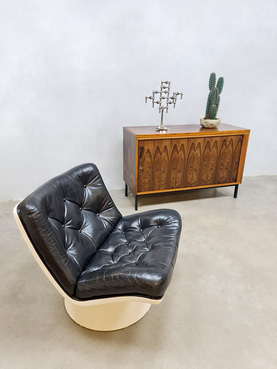 Midcentury rosewood cabinet roller door Eeka