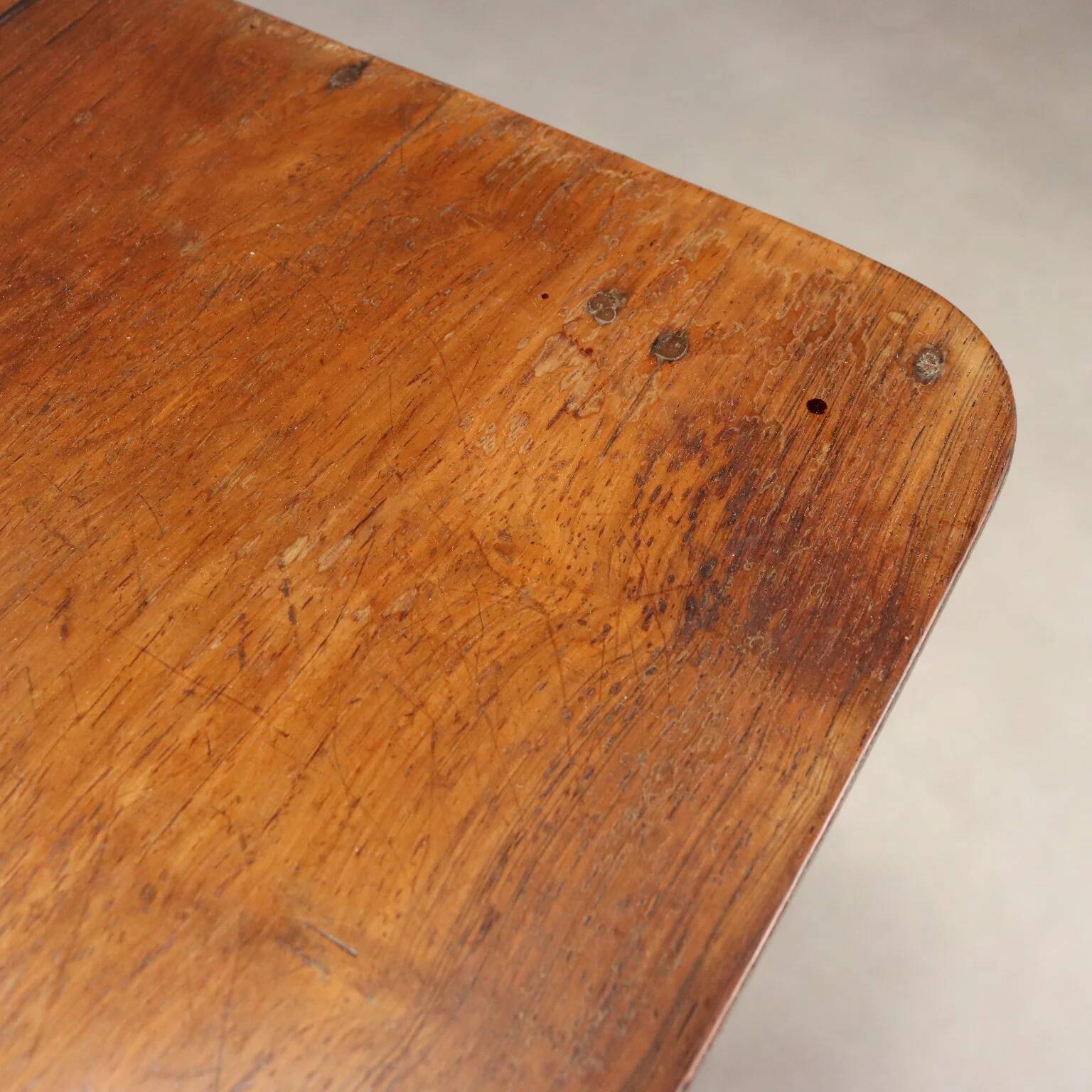 Small antique wooden table with drawer, Italy, 19th century.