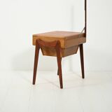 Scandinavian Sewing Table in Teak and Oak