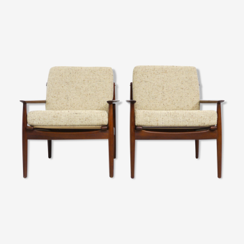 Pair of Easy Chairs by Svend Åge Eriksen for Glostrup