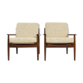 Paire de fauteuils par Svend Åge Eriksen pour Glostrup
