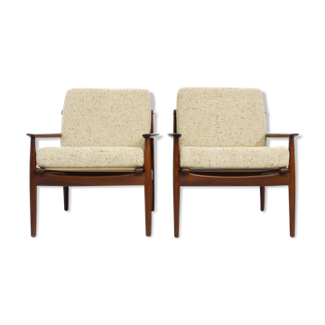 Pair of Easy Chairs by Svend Åge Eriksen for Glostrup