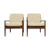 Paire de fauteuils par Svend Åge Eriksen pour Glostrup