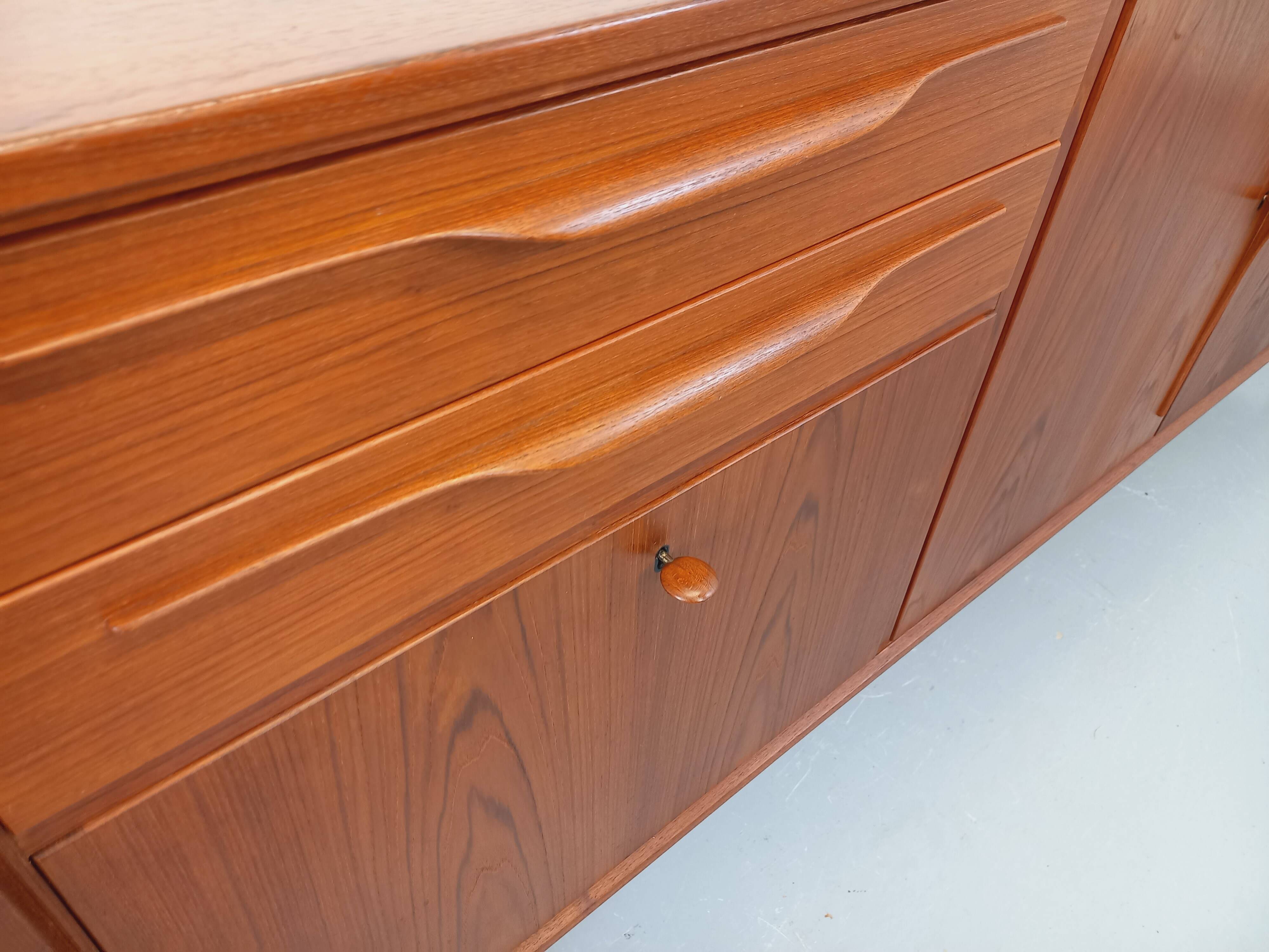 Vintage Swiss Teak Scandinavian style sideboard in teak from the 60s