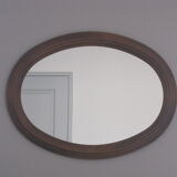 Mirror oval wood molding