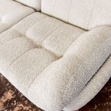Space age 3 seater sofa Atlantis in beige boucle 1970's