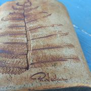 Fern vase in herbarium by Raymonde Leduc in Vallauris, 1960