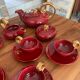 Vallauris art deco breakfast "volutes" 16 pieces - louis giraud 1897- 1985