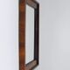 Square Biedermeier Antique 19th Century Walnut Wall Mirror, Vienna, 1850s