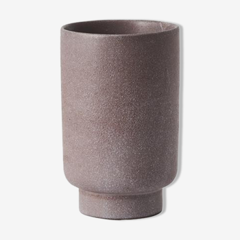 Purple ceramic vase 20cm