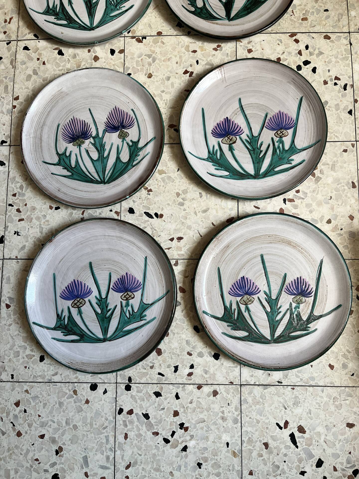 6 flat plates Vallauris