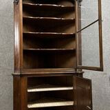 Biedermeier period corner bookcase in mahogany circa 1820