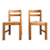 Maison Regain, duo de chaises en orme massif, meubles sièges vintage