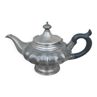 English shaw & fisher sheffield pewter teapot