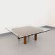 Vintage Italian square coffee table Kyoto by Gianfranco Frattini for Knoll