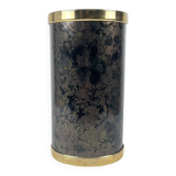 Vintage bottle cooler – marbled effect & gold finish, 1970