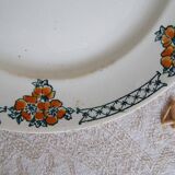 5 assiettes plates terre de fer Moulin des Loups Aubépine