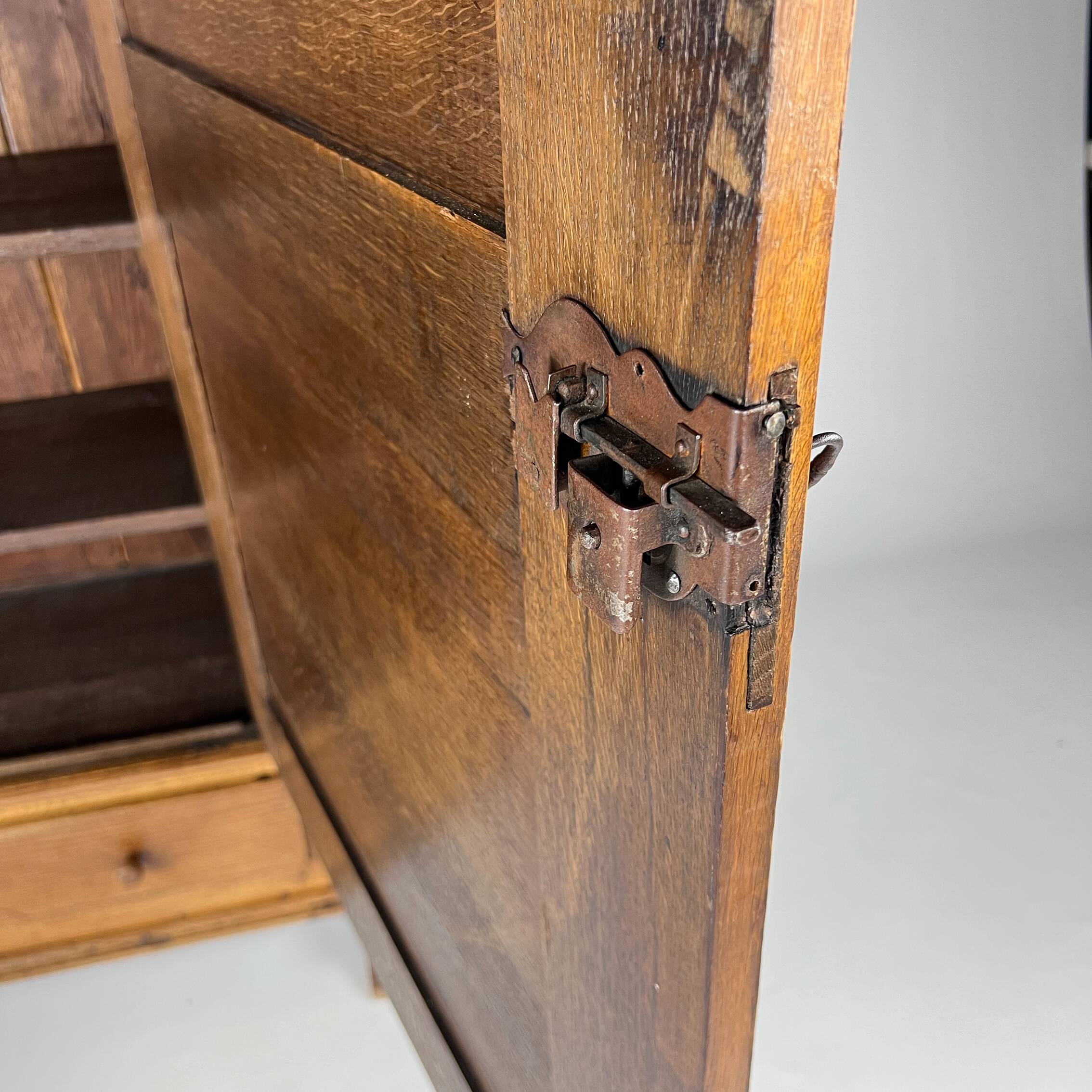 Dutch Antique Oak Cabinet, 1800s