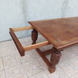 Renaissance style oak table