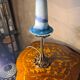 lampe bronze art nouveau tulipe pate de verre signé lumieres de la ville 40