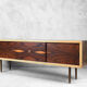 Mid-century modern Swedish rosewood and birch sideboard, 1960s