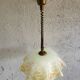 Vintage Sijaj Hrastnik Glass Pendant Lamp Mid Century Modern Lighting