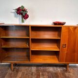 Mid century retro vintage teak bookcase sideboard