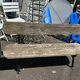 Antique garden bench in cast iron and wood from the 1940s
