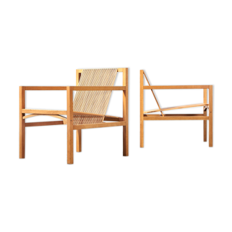 Ruud Jan Kokke Pair of Slat Easy Chairs for Metaform 1986