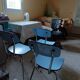 3 chaises formica bleu clair