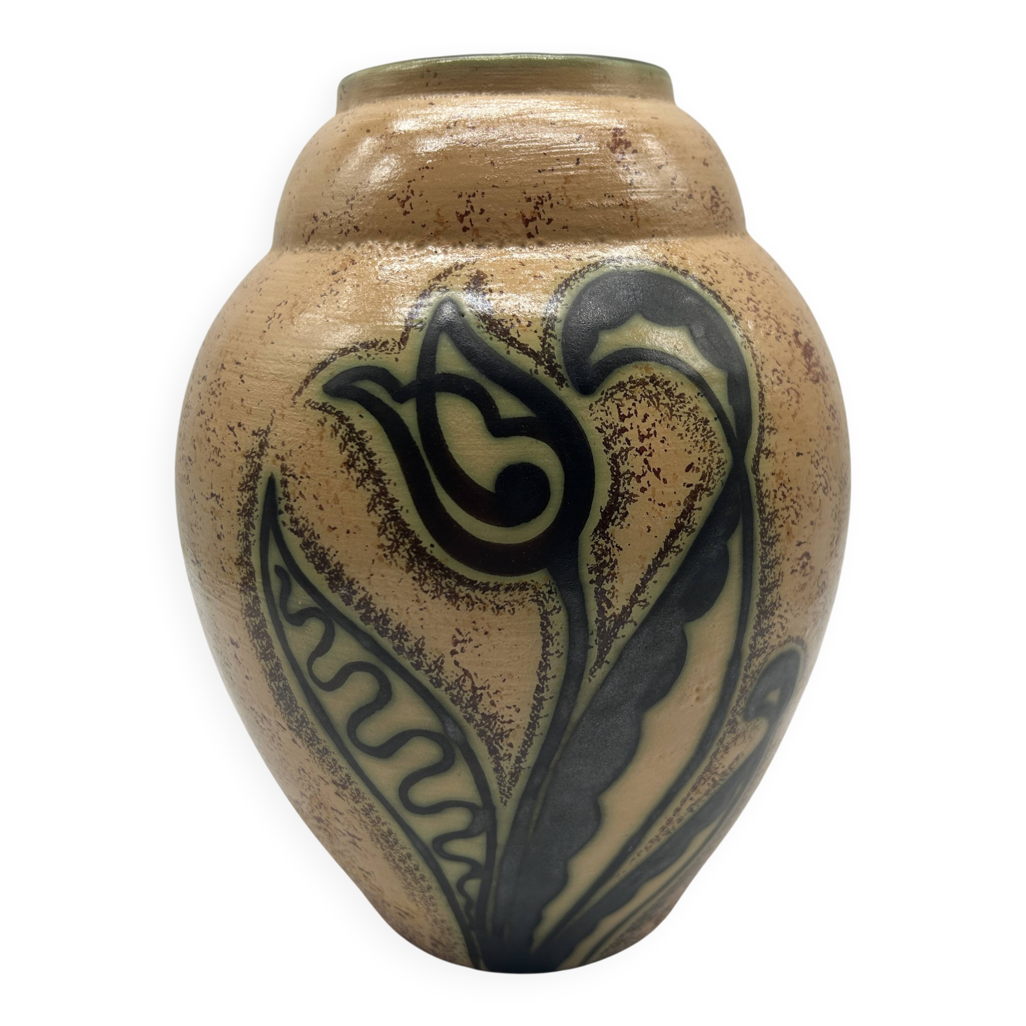 Art Deco vase attributed to Louis Randour for Saint-Ghislain.