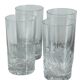 Set of 4 cut crystal orangeade glasses