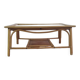 Bamboo and rattan coffee table