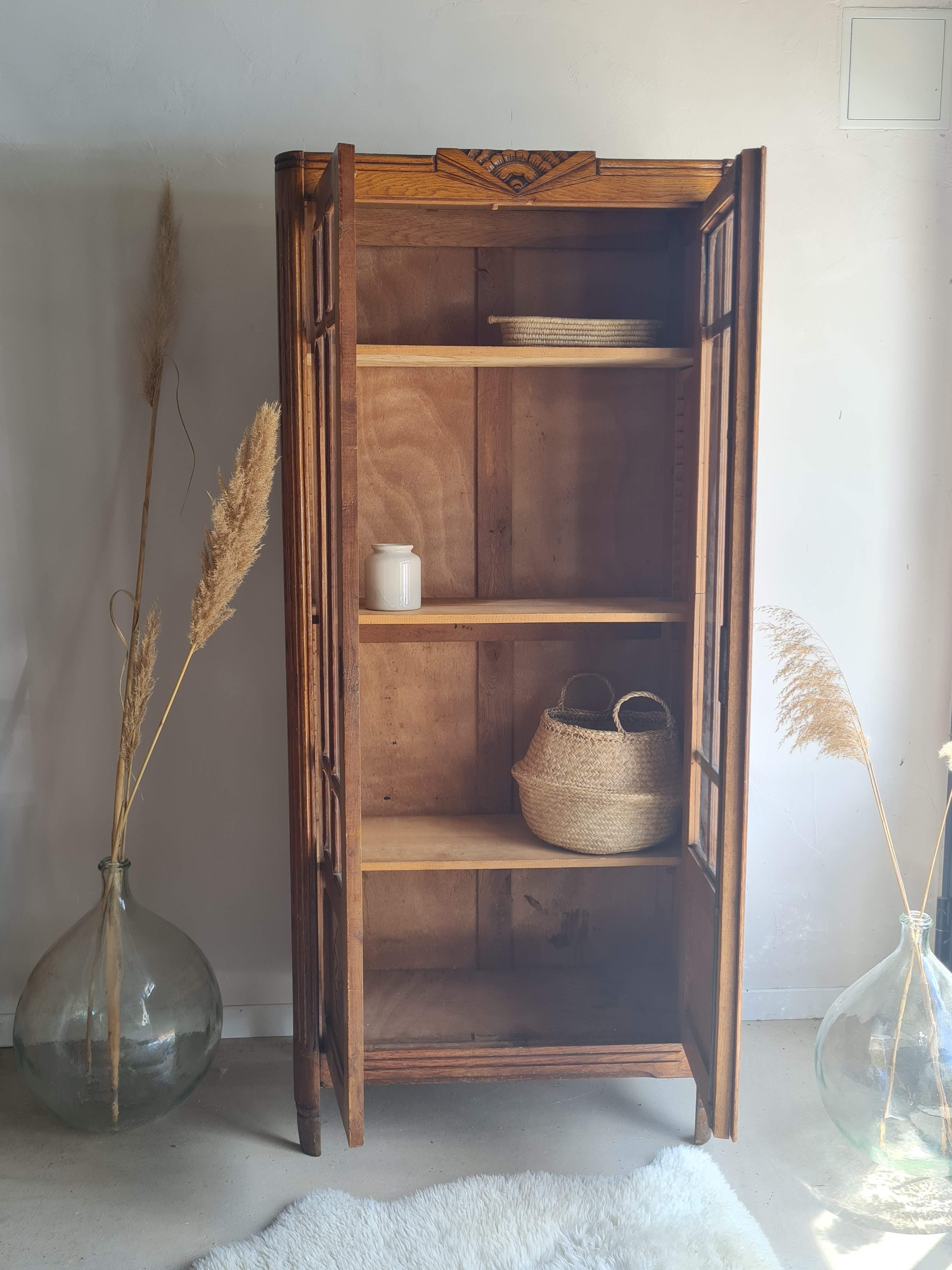 Parisian art deco glass cabinet