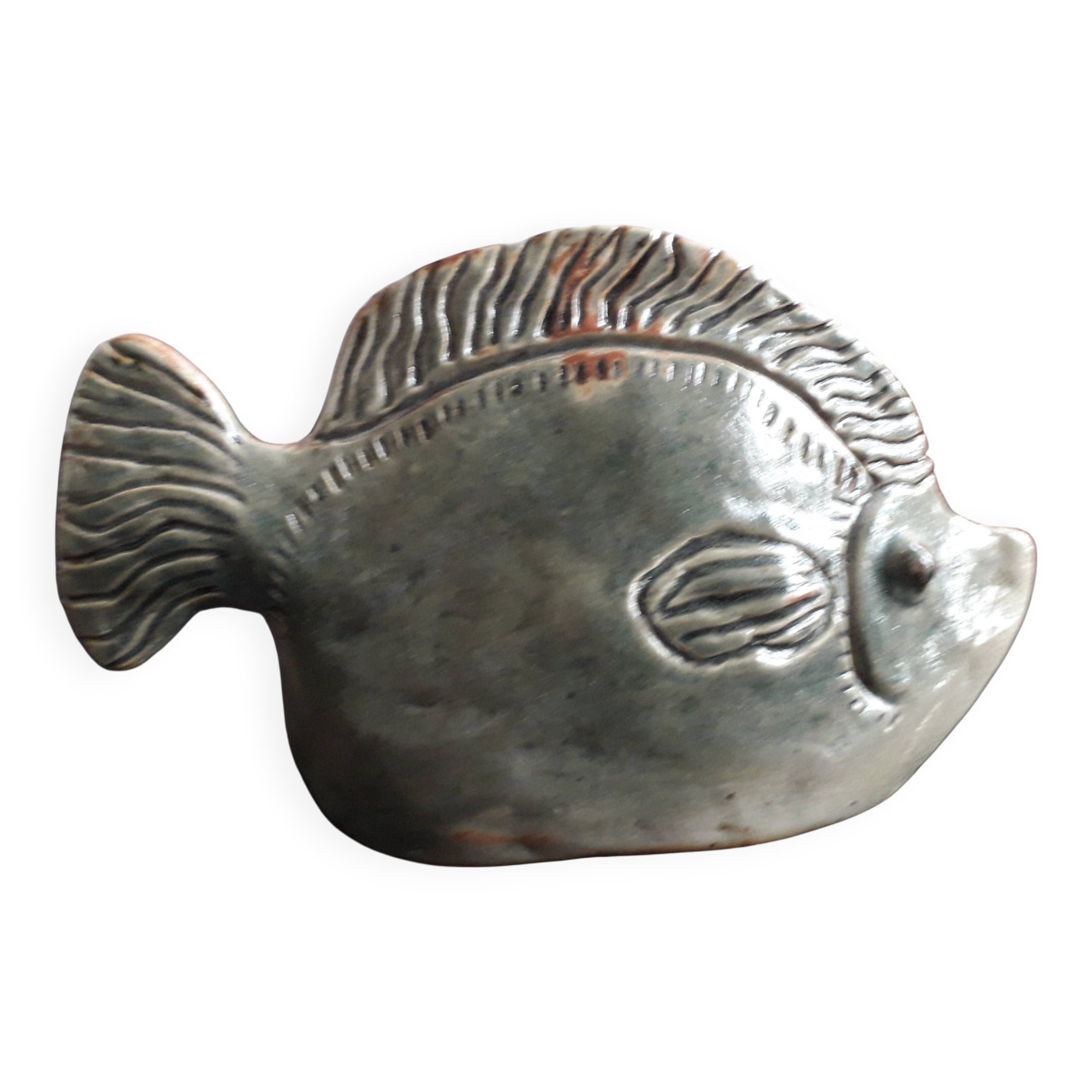 Céramique vintage en forme de poisson