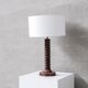French oak table lamp