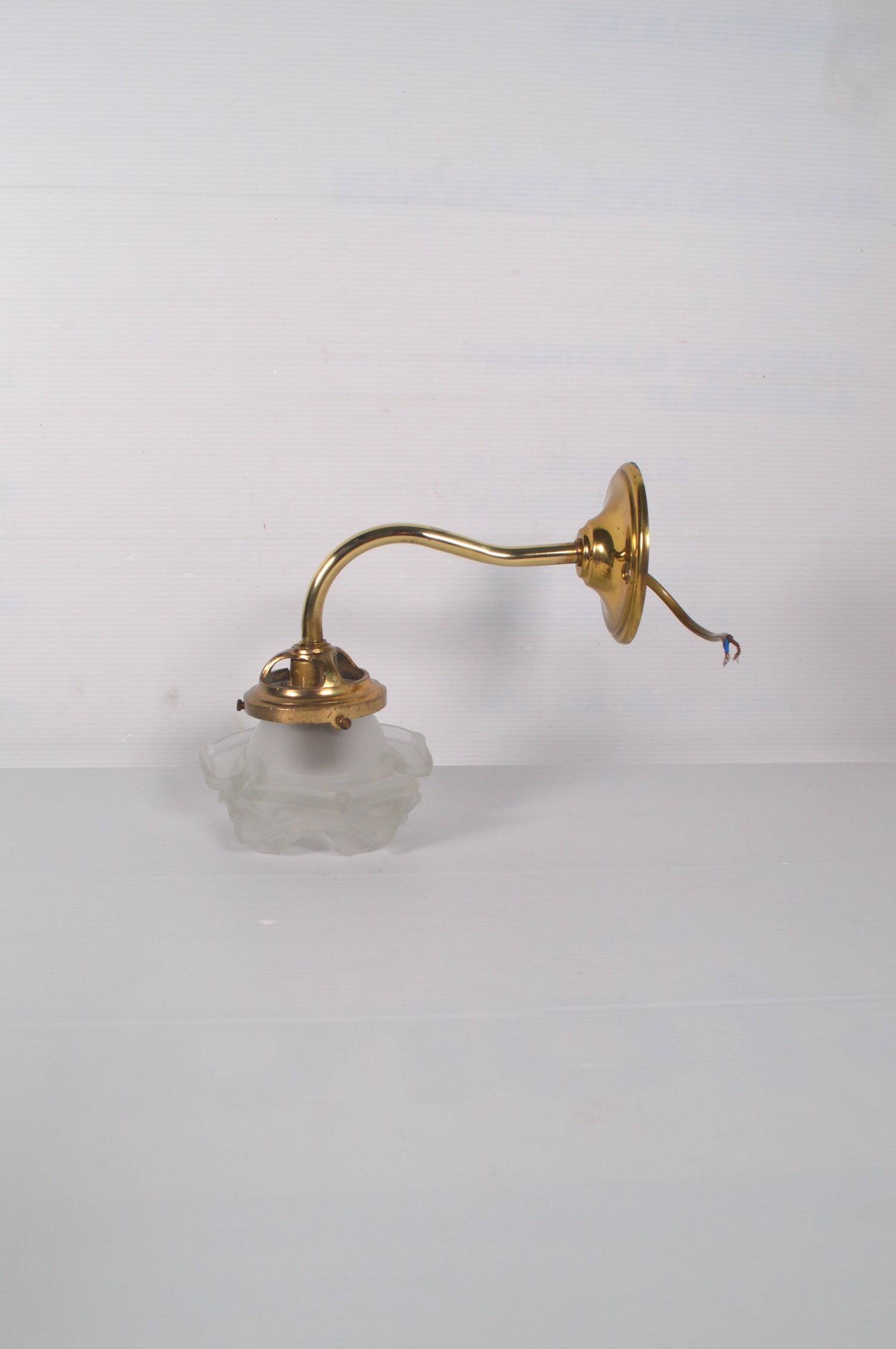 Swan neck flower wall light