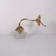 Swan neck flower wall light
