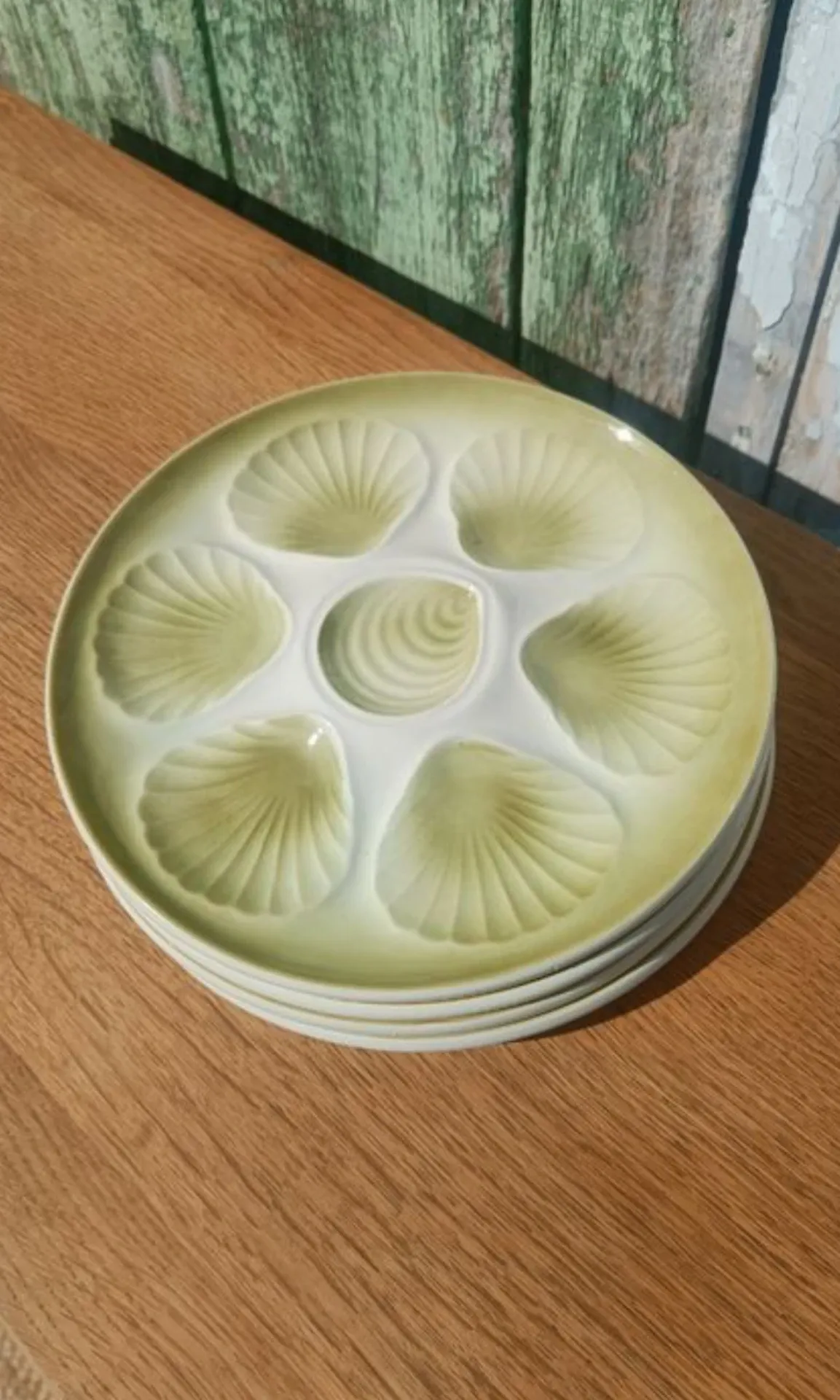 seafood plates in earthenware – Moulin des Loups Orchies