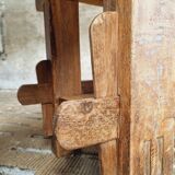 Antique workbench oak, beech side table